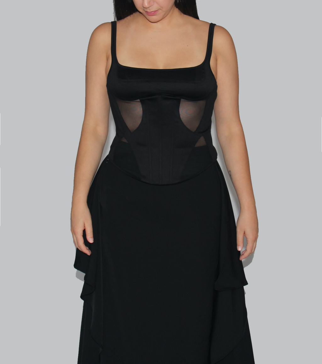 Silhouette sculpturale Jupe drapée