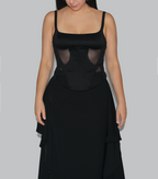 Silhouette sculpturale Jupe drapée