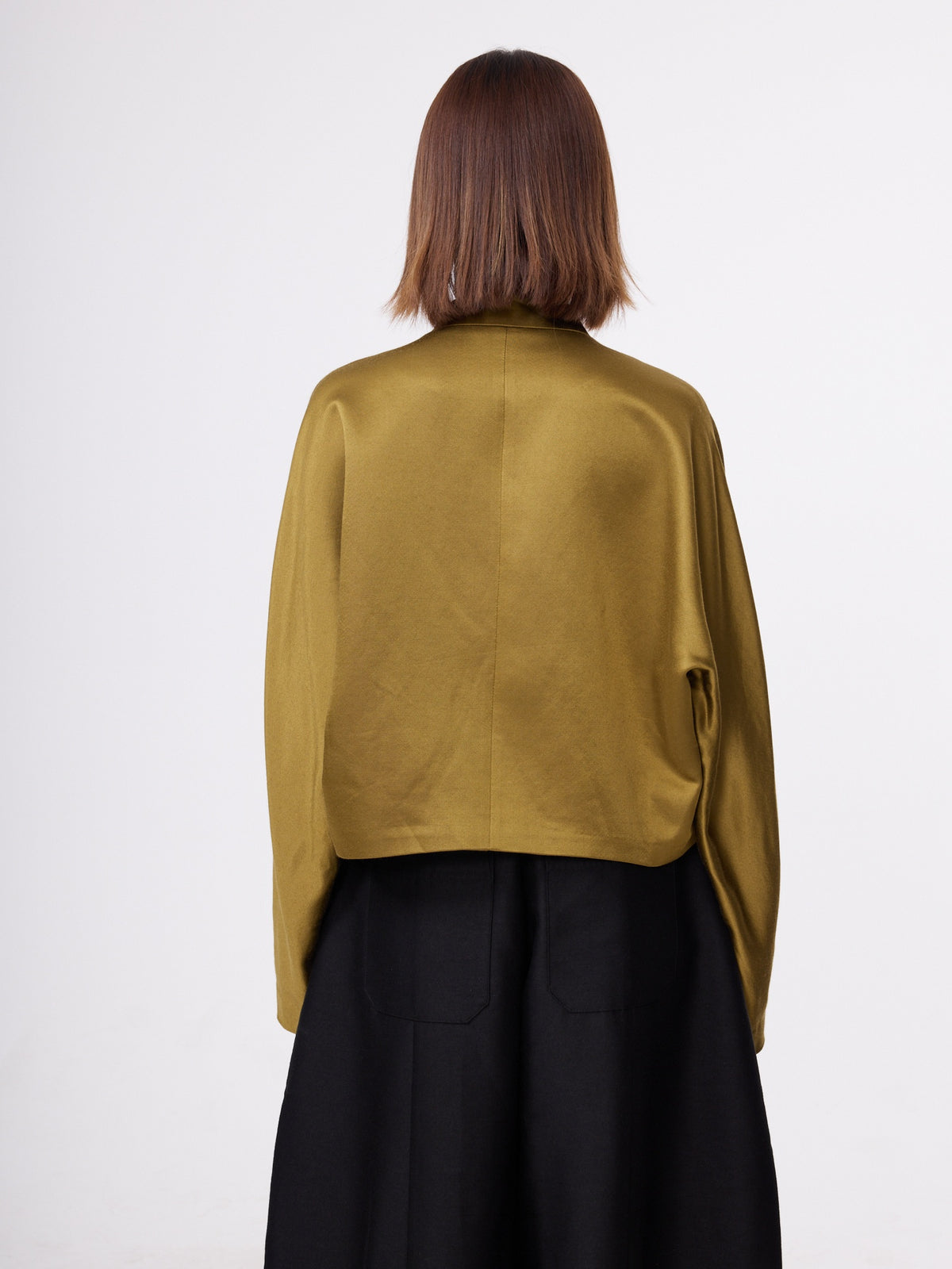 Olive Gold Sculptural Jacket