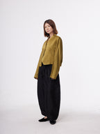 Olive Gold Sculptural Jacket