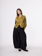 Olive Gold Sculptural Jacket