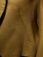 Olive Gold Sculptural Jacket