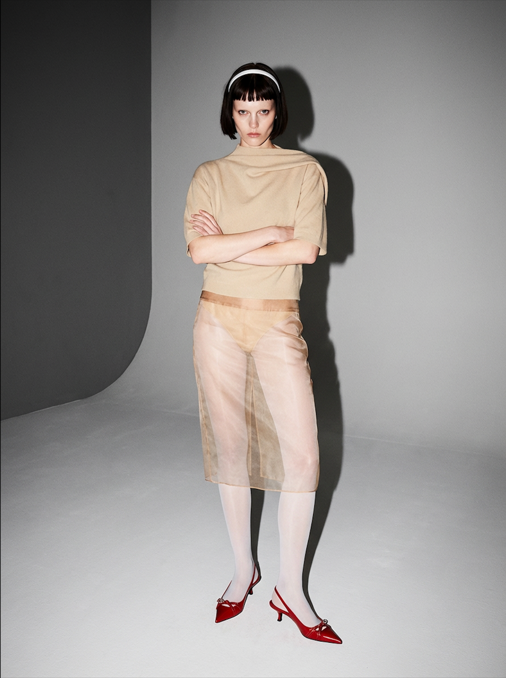 Asymetric Draped Neck