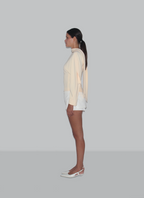 Chemisier  structuré et élégant en crème