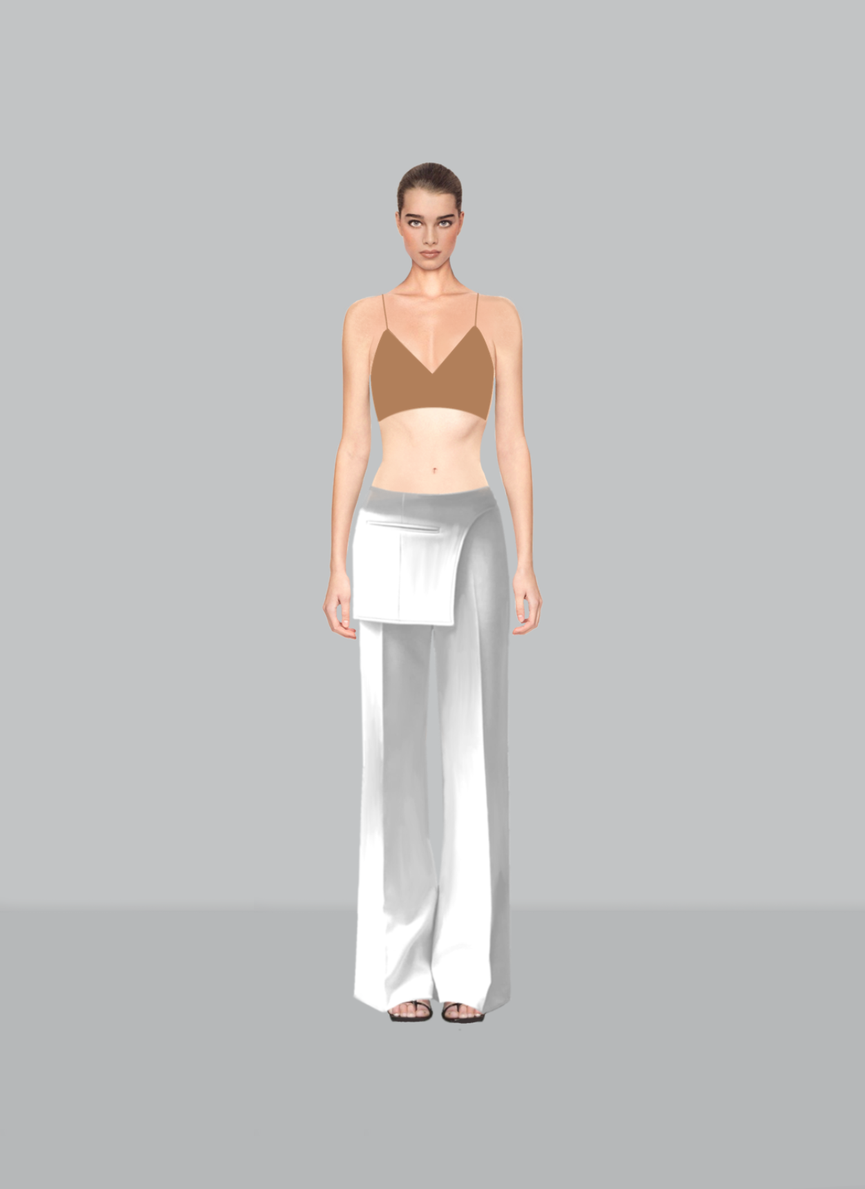 Pantalon à jupe pliable