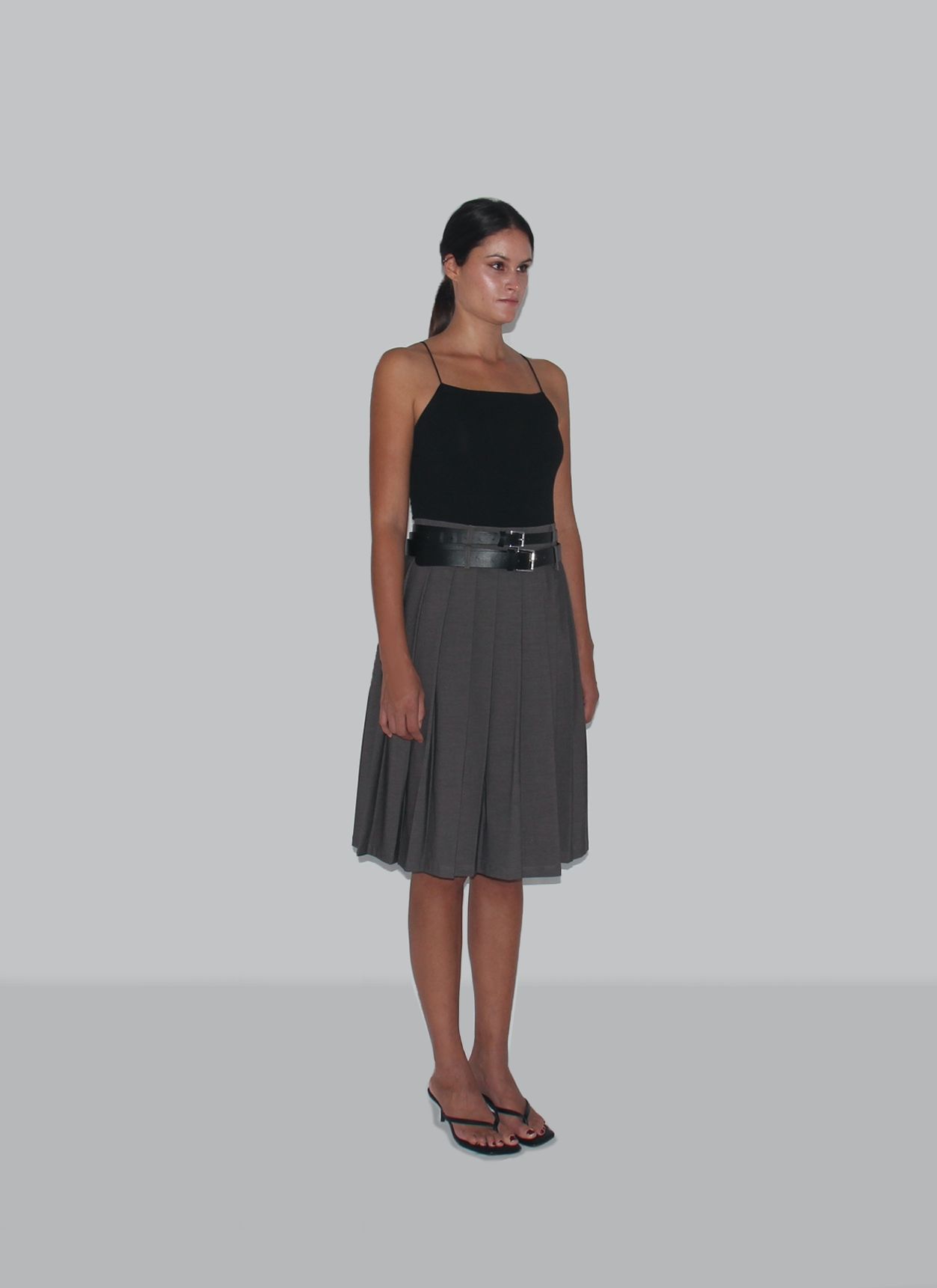 Mid Lenght pleated skirt