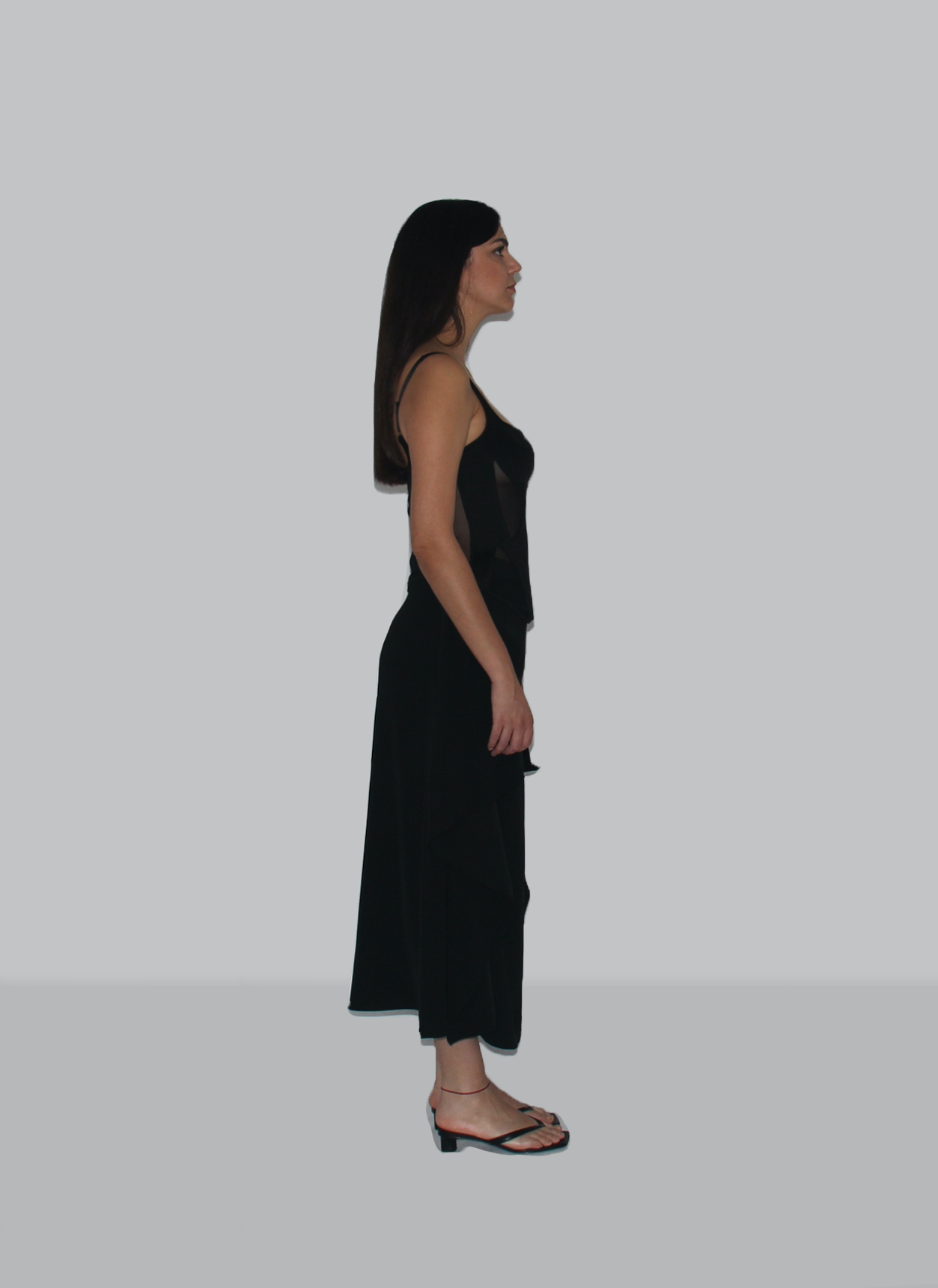 Silhouette sculpturale Jupe drapée