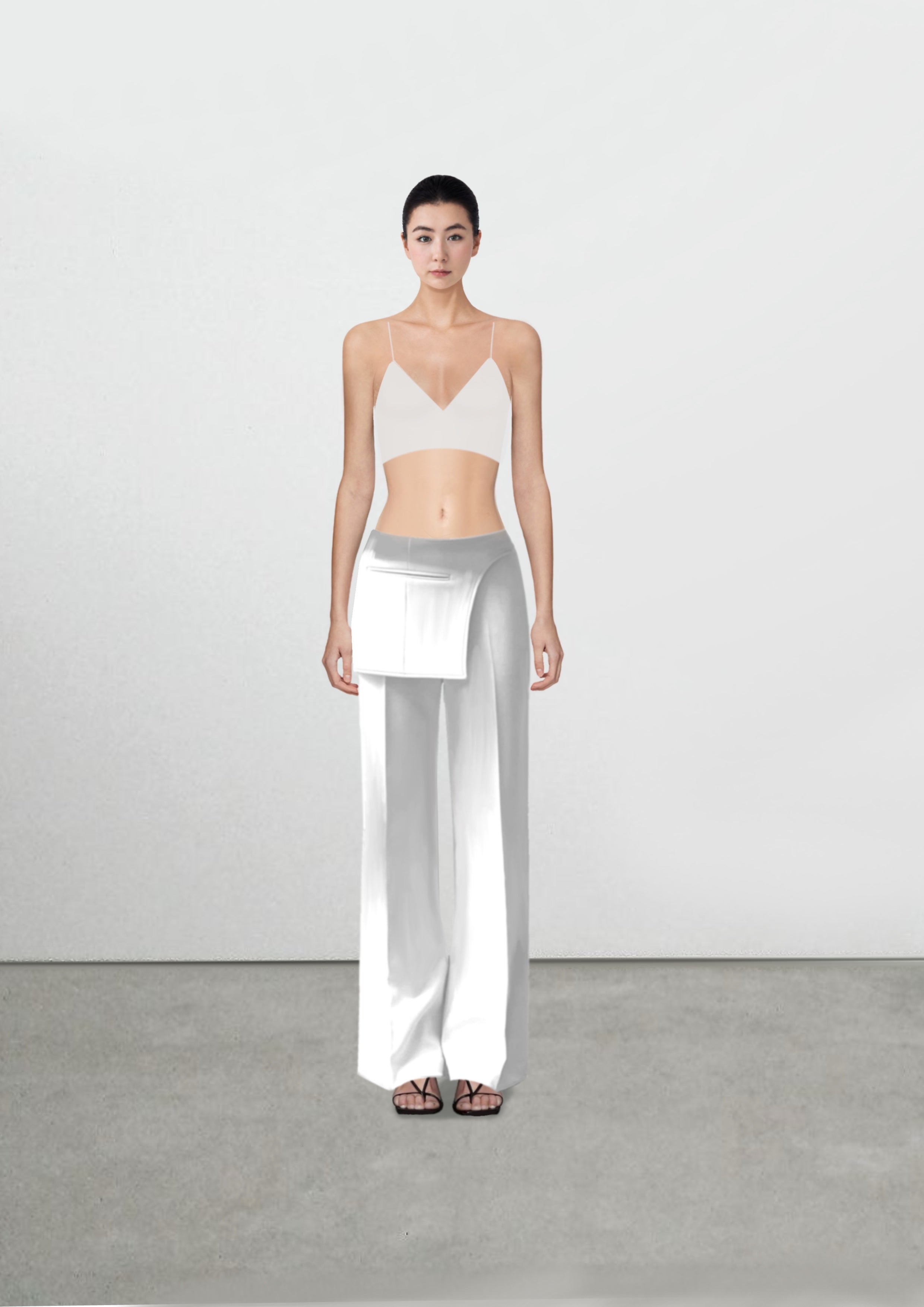 Foldable Skirt-Layer Trousers