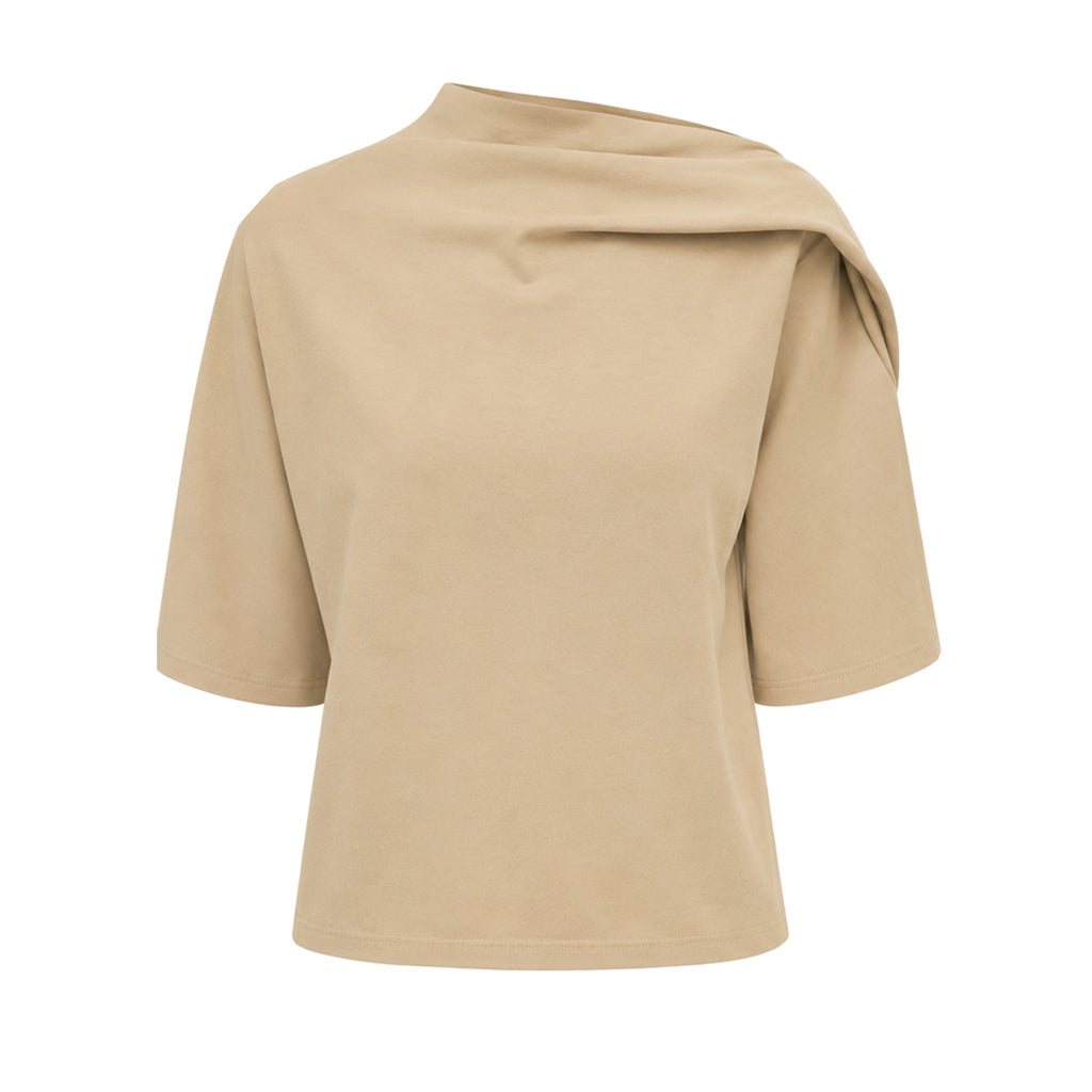 Asymetric Draped Neck