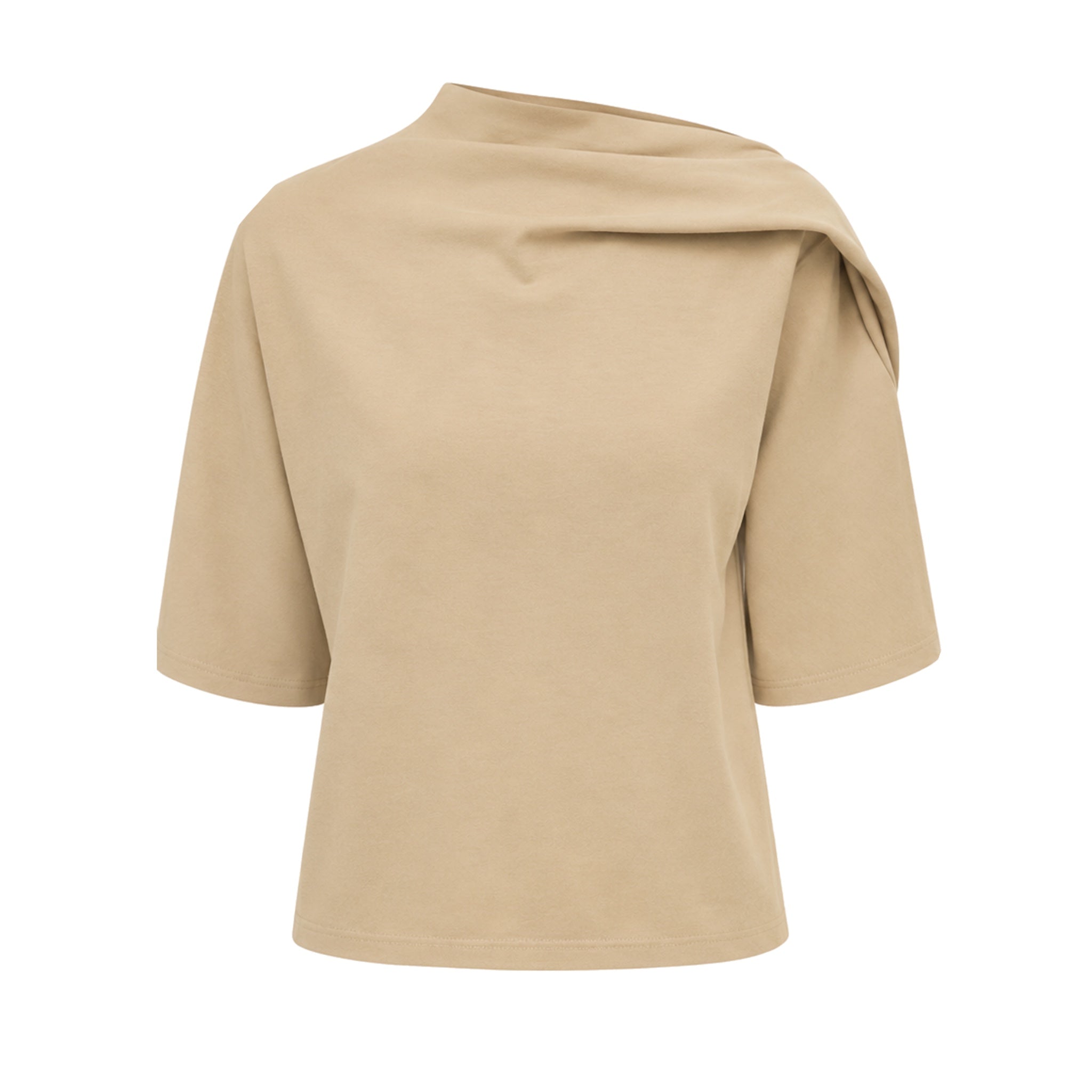 Asymetric Draped Neck