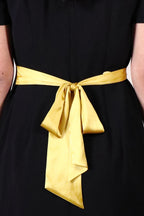 Silk Waistband Midi Dress
