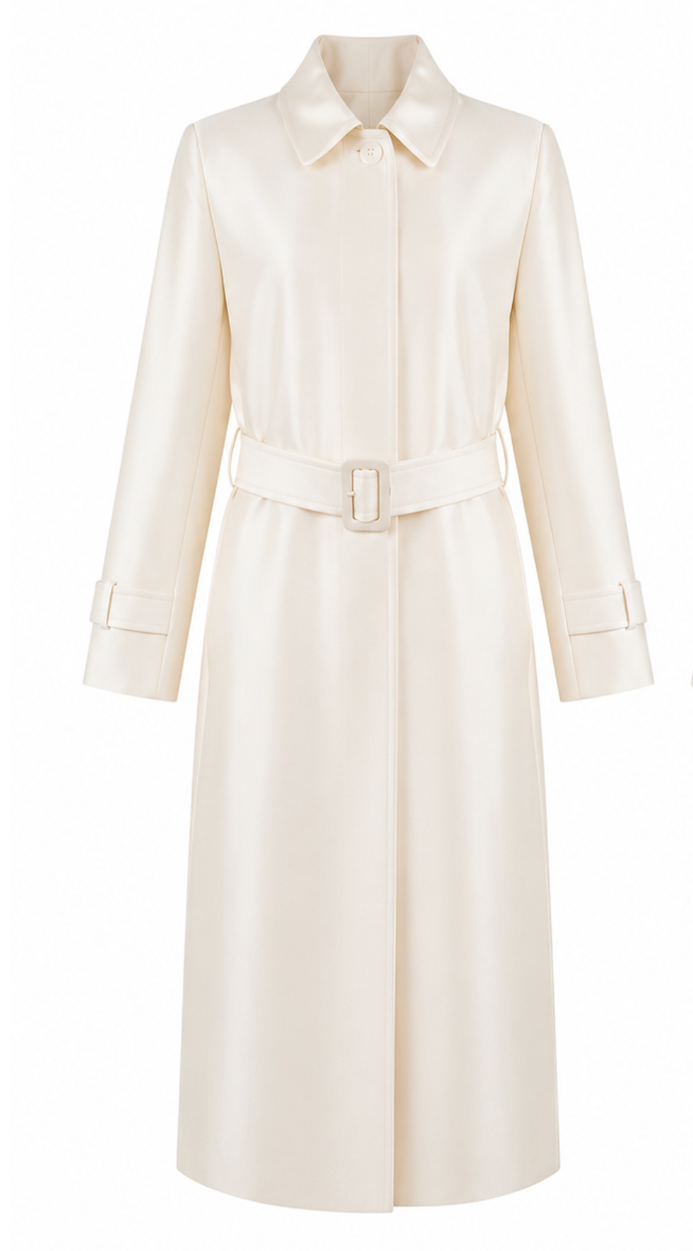 Belted Silk Trench Coat