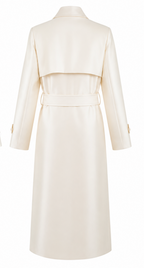 Belted Silk Trench Coat