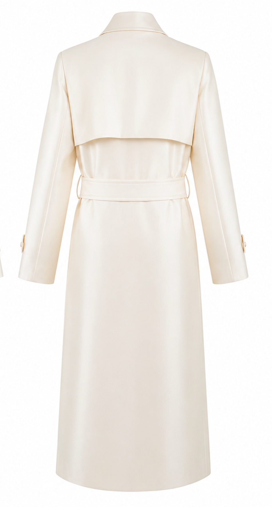 Belted Silk Trench Coat