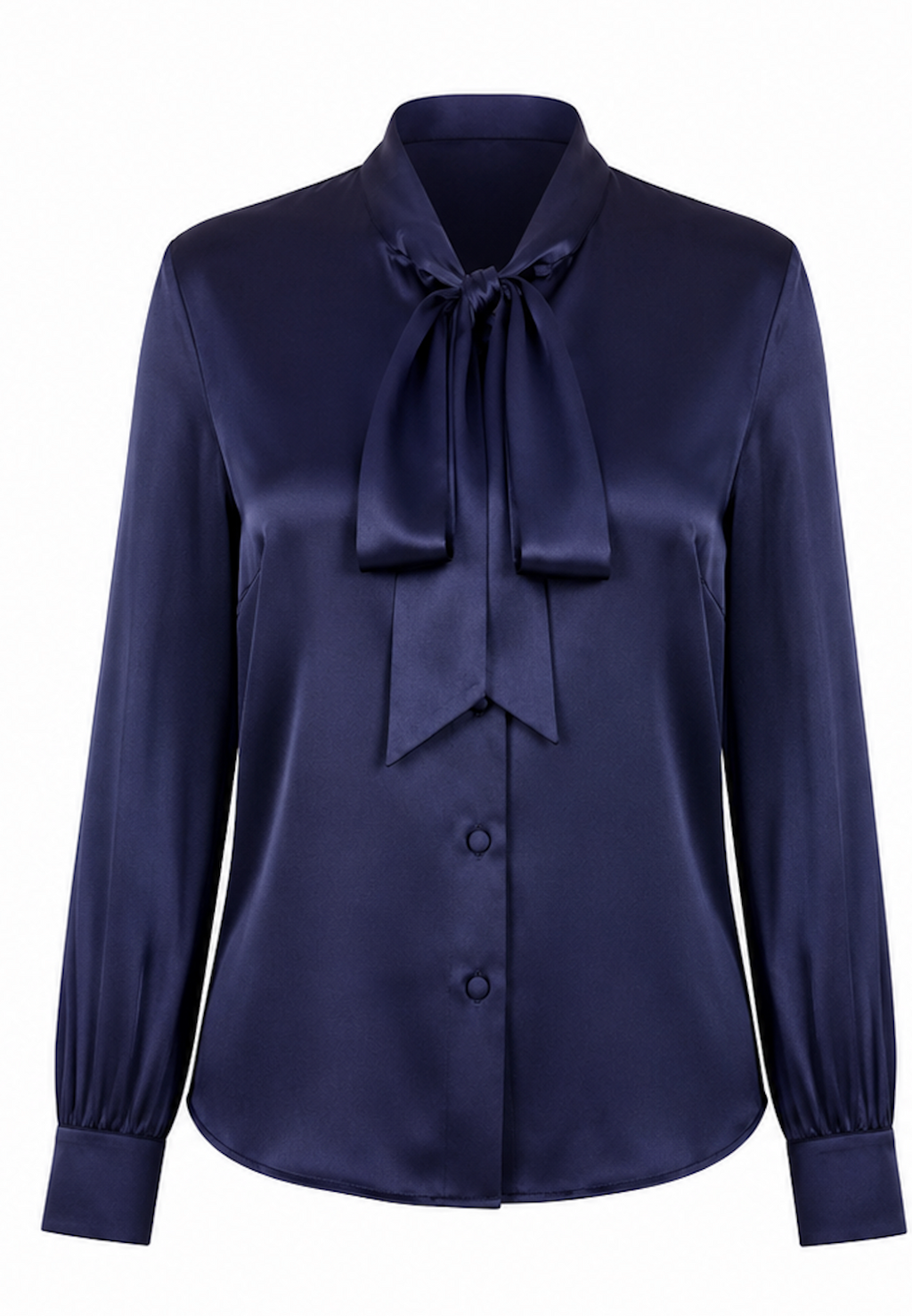 Bow Tie Silk Shirt