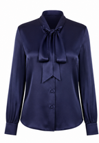 Bow Tie Silk Shirt