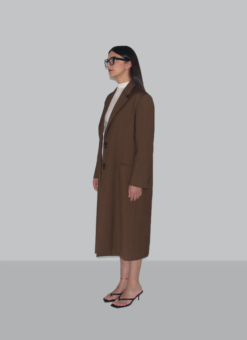 blazer oversize mi-long