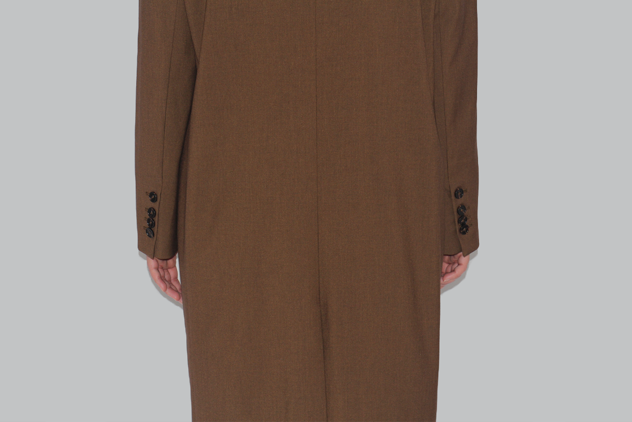 Oversized mid-long length blazer coat