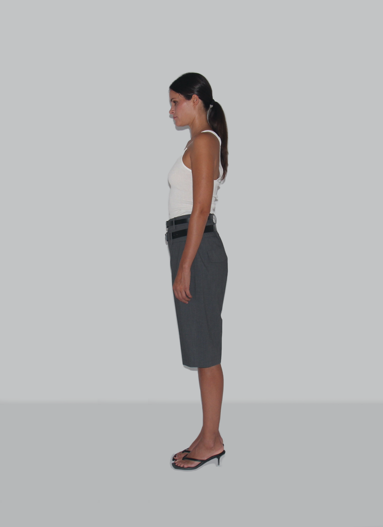 Wide leg mid long  wool